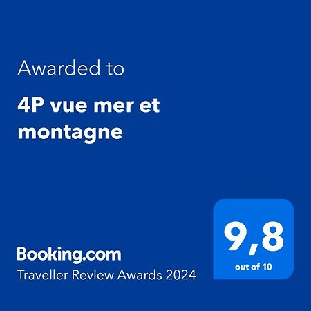 4P Vue Mer Et Montagne Menton Extérieur photo