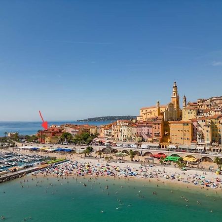 4P Vue Mer Et Montagne Menton Extérieur photo