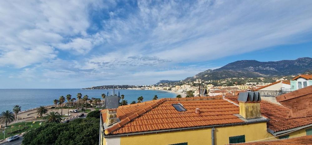 4P Vue Mer Et Montagne Menton Extérieur photo