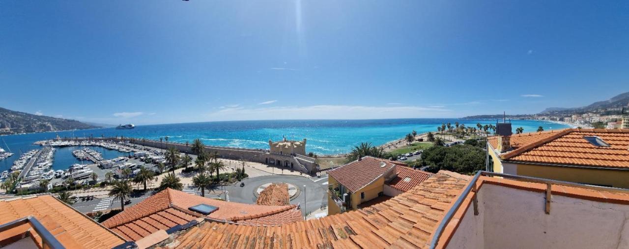 4P Vue Mer Et Montagne Menton Extérieur photo