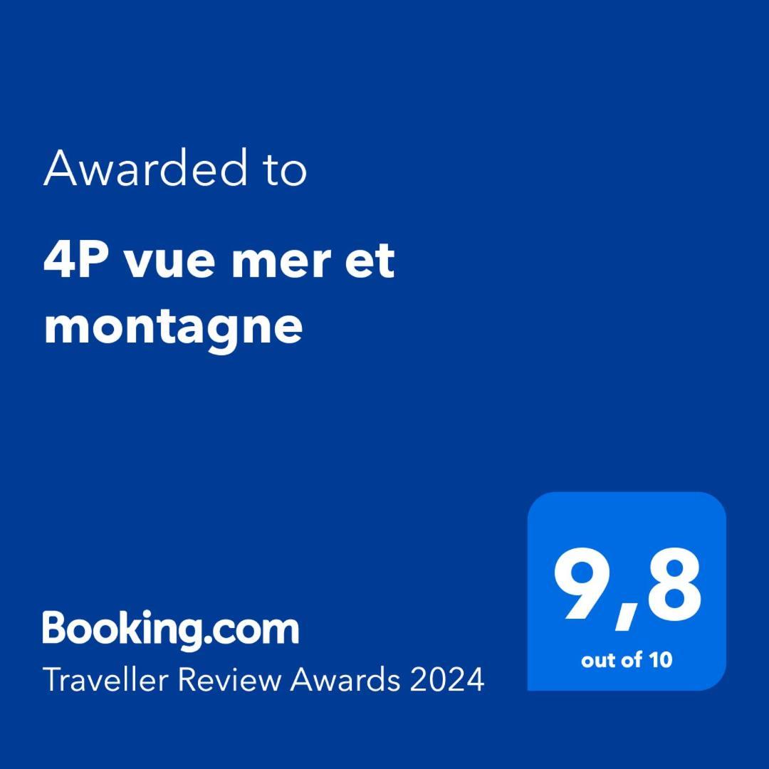 4P Vue Mer Et Montagne Menton Extérieur photo
